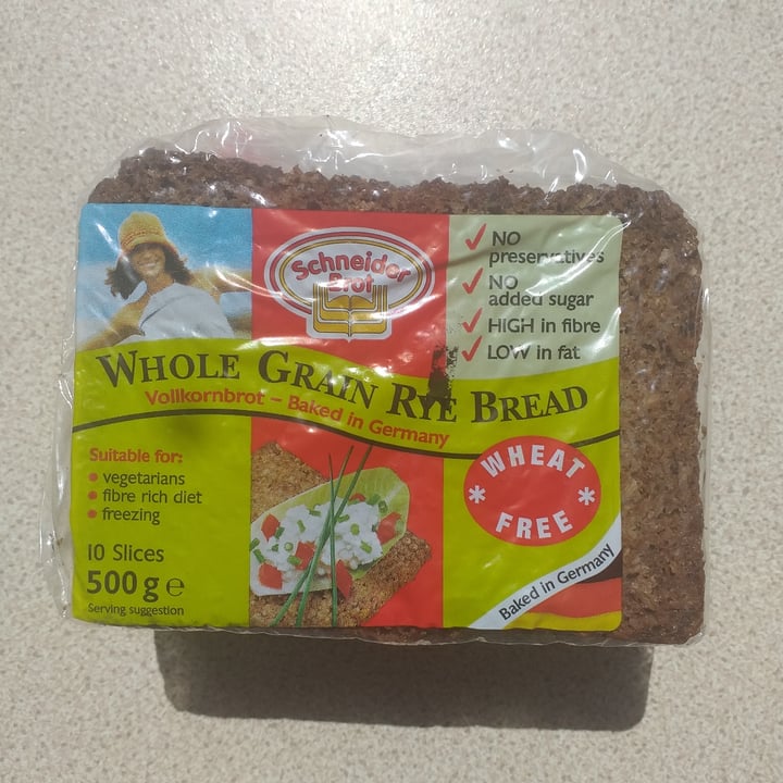 Schneider Brot Whole Grain Rye Bread Review abillion