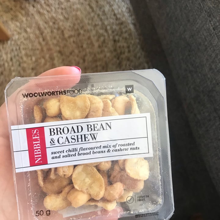 Woolworths Food Nibbles Broad bean & Cashew Review abillion