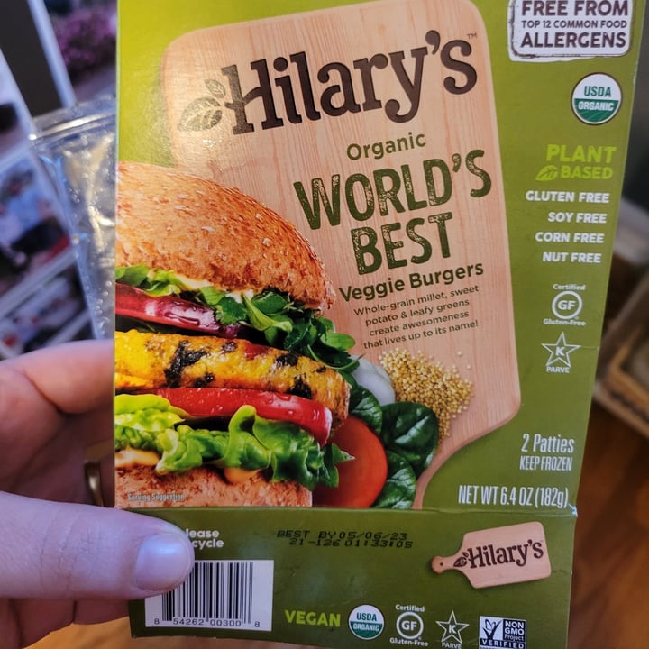 Hilary's Organic World’s Best Veggie Burger Review abillion