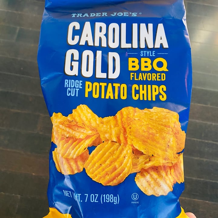 Trader Joe's Carolina BBQ Ridge Cut Potato Chips Review abillion