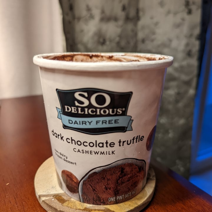 So Delicious Dairy Free Dark Chocolate Truffle Cashewmilk Frozen Dessert Review abillion