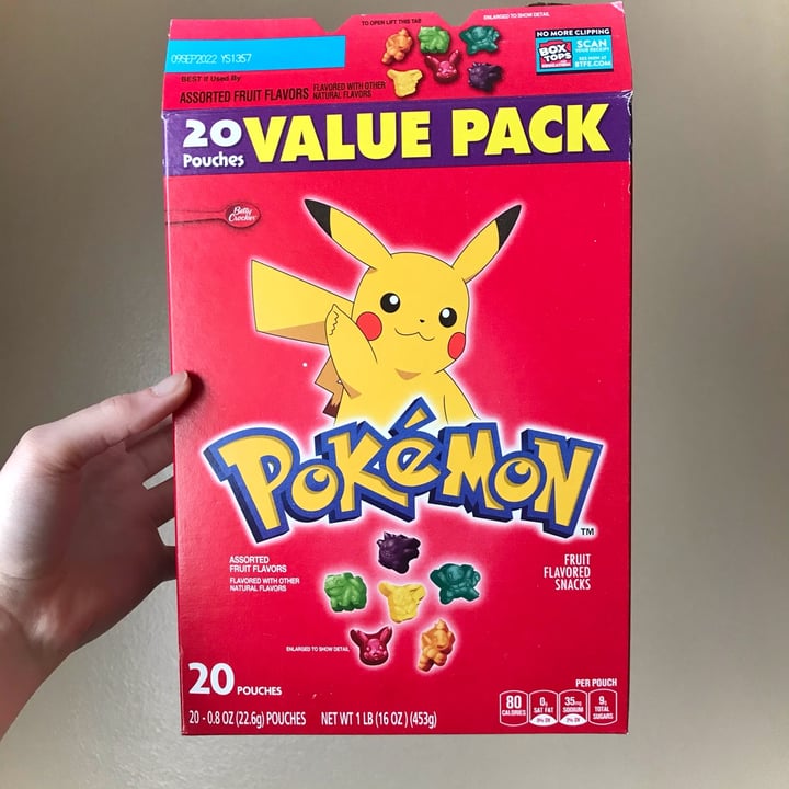 Betty Crocker Pokémon Fruit Snacks Reviews abillion