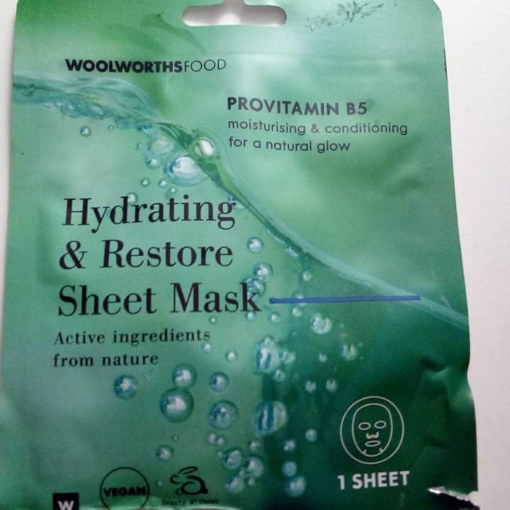 Woolworths Hydrating & Restore Sheet Mask Reviews abillion