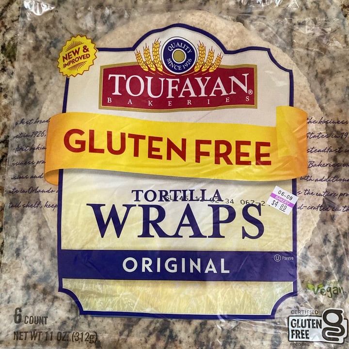 Toufayan Bakeries Gluten Free Tortilla Wraps Reviews abillion