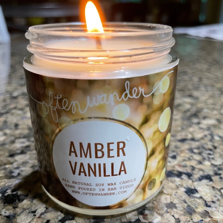 often wander amber vanilla candle Review abillion