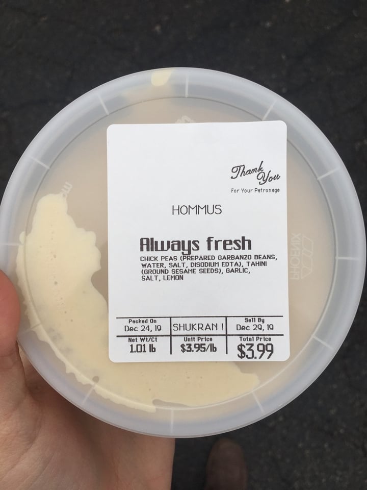 Tiger Bakery & Deli Hommus Reviews abillion