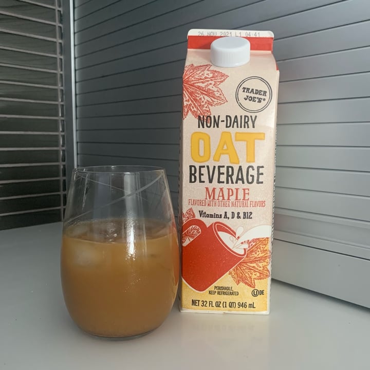 Trader Joe S Non Dairy Oat Beverage Maple Review Abillion