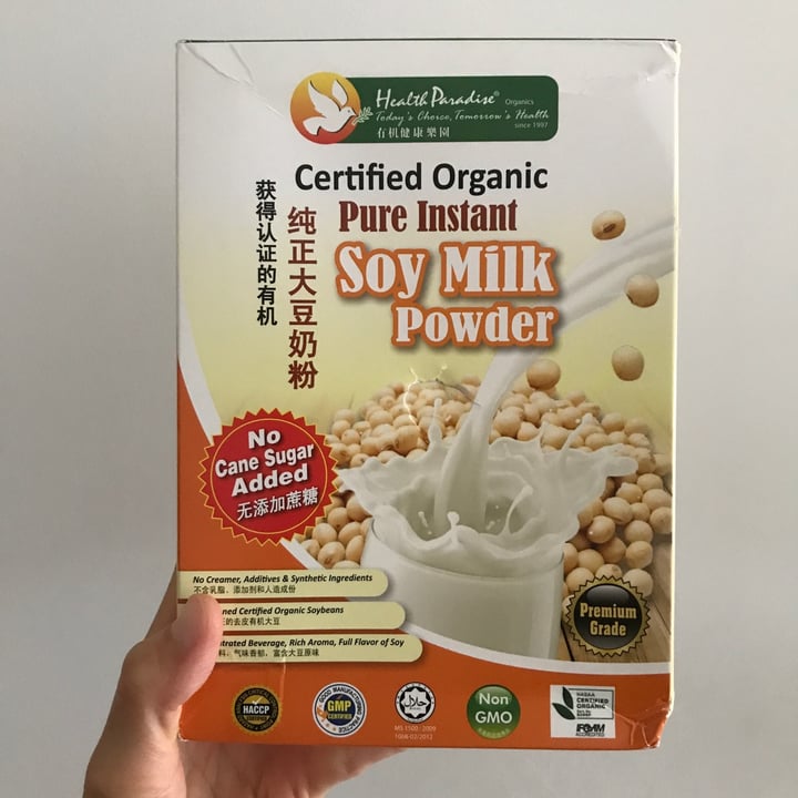 Health Paradise Pure Instant Soya Milk Powder (Certified Organic