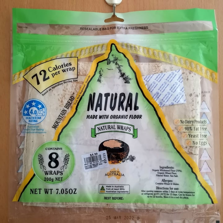 Mountain Bread Natural Wraps Review abillion