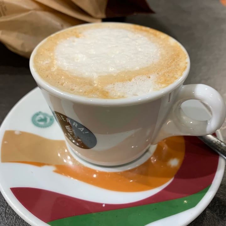 review photo of Moka Café Gourmé - Air side Cappuccino With Soy Milk shared by @slovenianveganfinds on 05 Sep 2022 - review