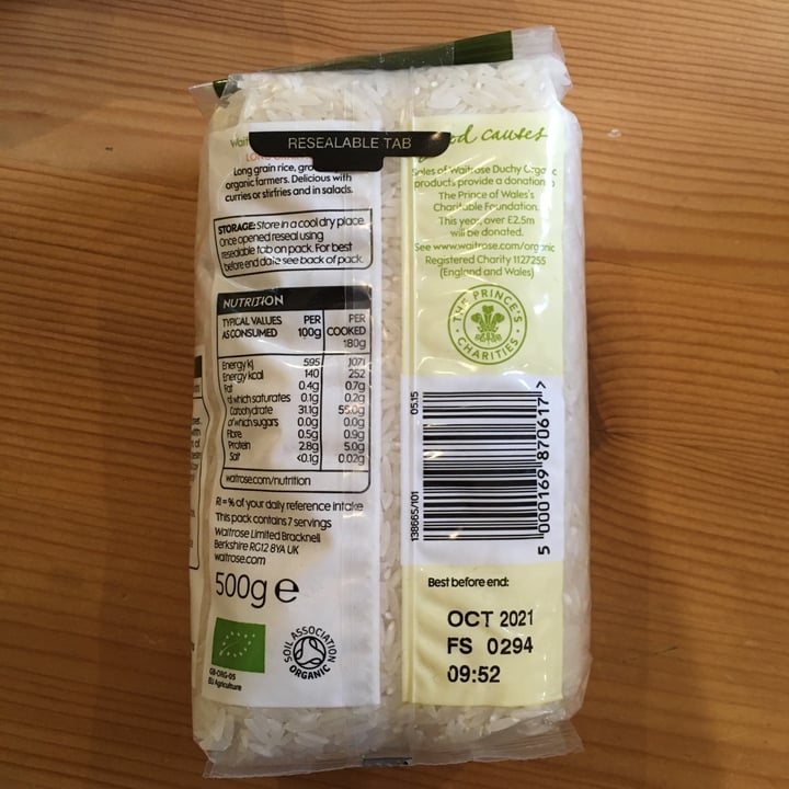 Waitrose Duchy Organic Long Grain Rice Review abillion