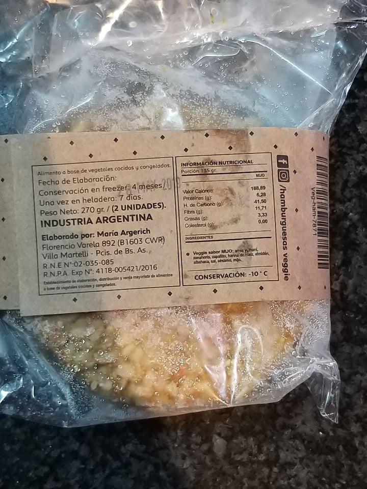 review photo of My Best Veggie Veggie burgers de mijo shared by @lolarocha on 14 Jun 2019 - review