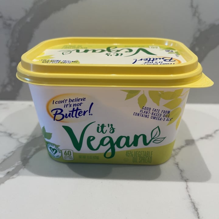 I Can't Believe It's Not Butter! It's Vegan (45 Vegetable Oil Spread