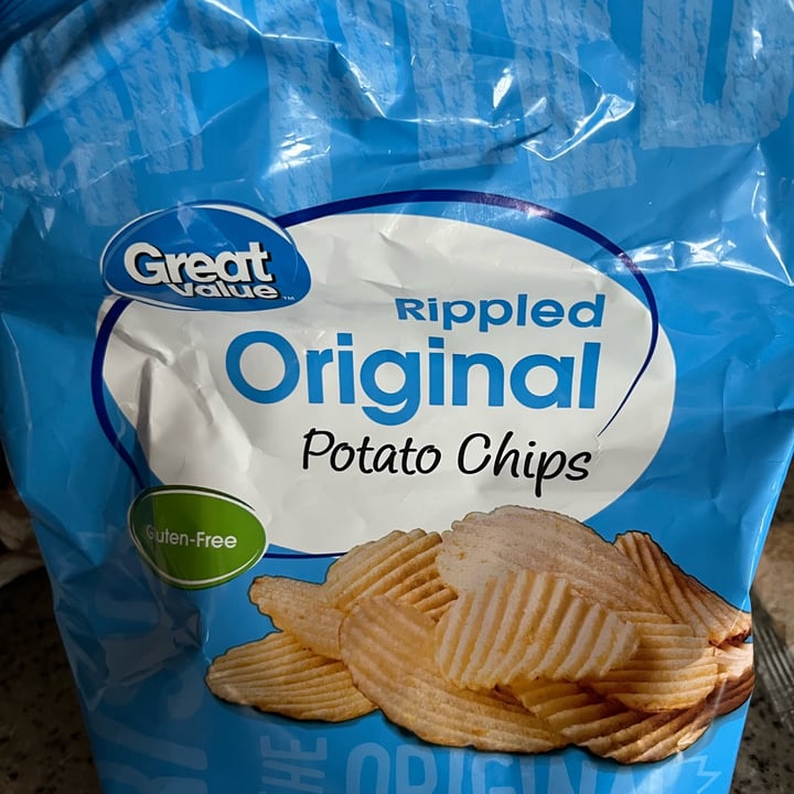 Great Value Rippled Original Potato Chips Review abillion