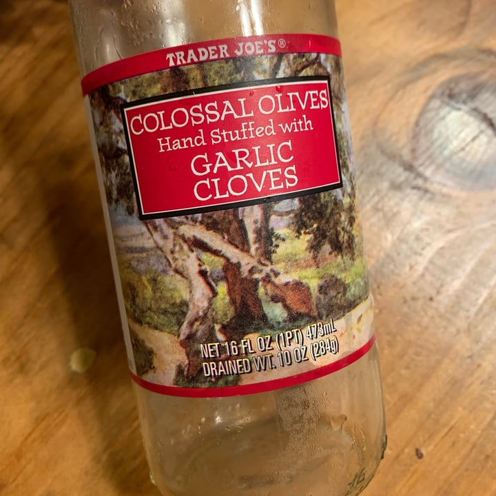 Trader Joe's Colossal Olives hand stuffed with Garlic cloves Review