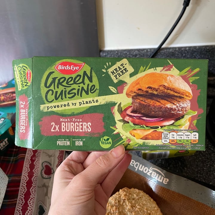 Bird's Eye Green Cuisine 2x Meat free burgers Review abillion