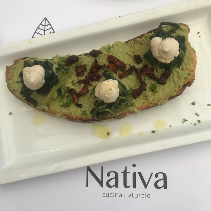 Nativa Ristorante Roma, Italy Bruschetta Con Crema Si Favette Cicoria ...