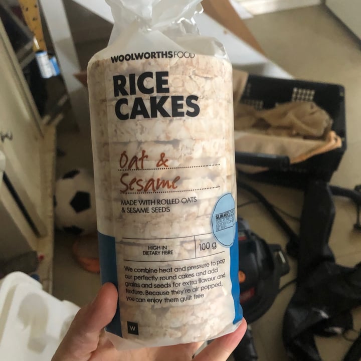 Woolworths Food Oat & Sesame Rice Cakes Review abillion