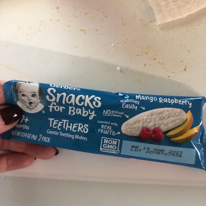 Gerber Snacks for Baby Teether Mango Raspberry Reviews abillion