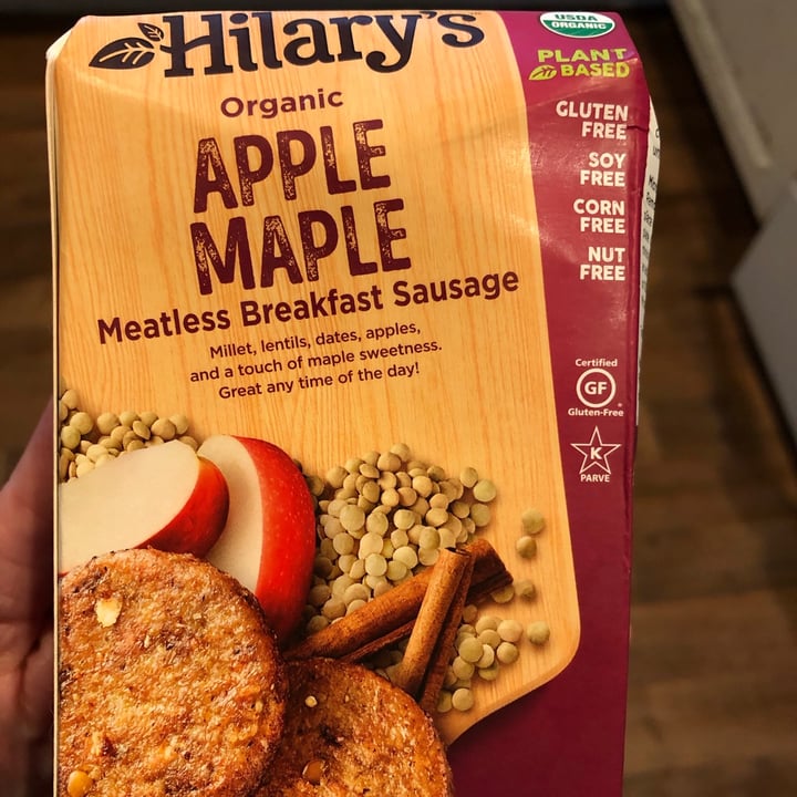 review photo of Hilary's Organic Apple Maple Meatless Breakfast Sausage shared by @mammadogood on 04 Jan 2021 - review