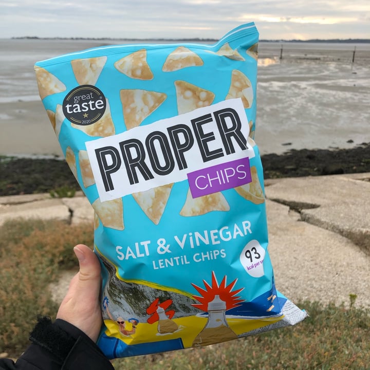 Proper Chips Salt & Vinegar lentil chips Review abillion