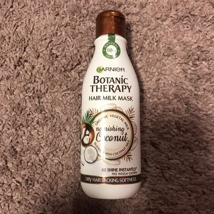 Garnier Fructis Botanic therapy hair milk mask nourishing coconut