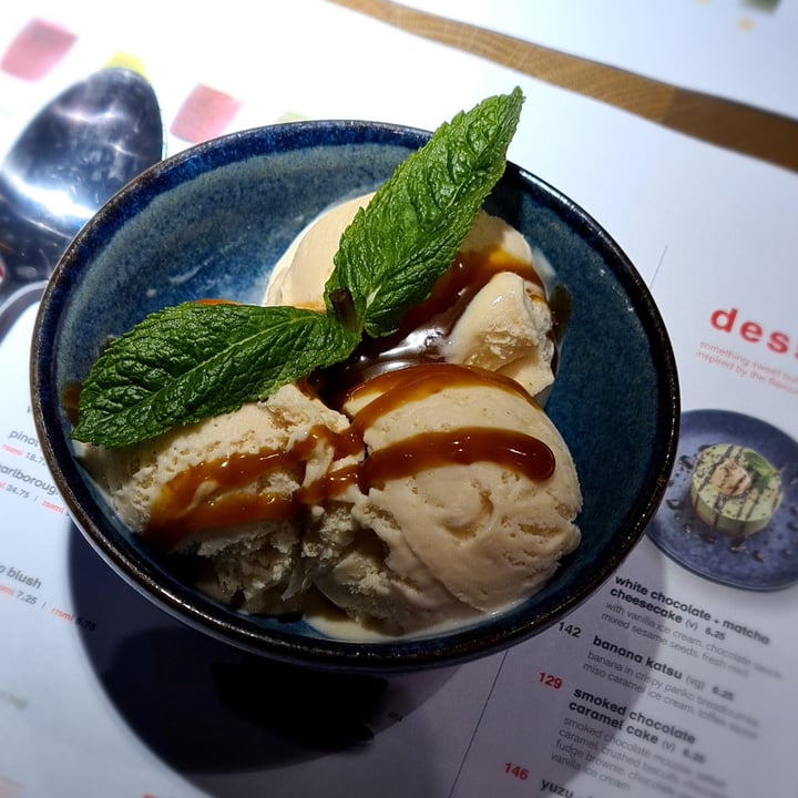 Wagamama Newport United Kingdom Miso Caramel Ice Cream Review abillion