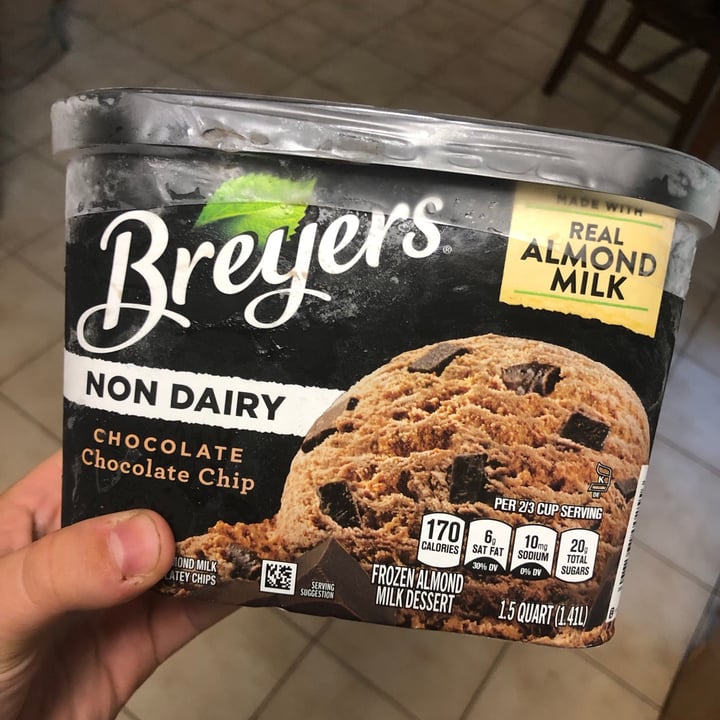 Breyers Chocolate Chocolate Chip Frozen Almond Milk Dessert Review