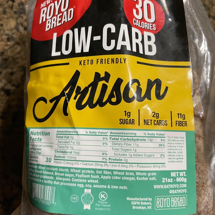 Royo bread Artisan lowcarb bread Reviews abillion