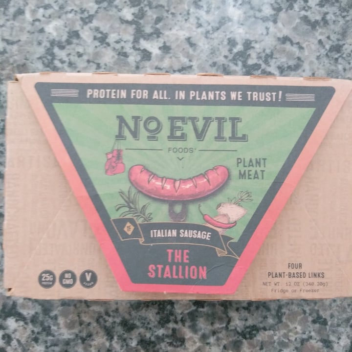 No Evil Foods The Stallion Italian Sausage Reviews abillion