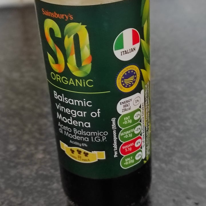 Sainsbury's so organic Balsamic Vinegar of Modena Review abillion