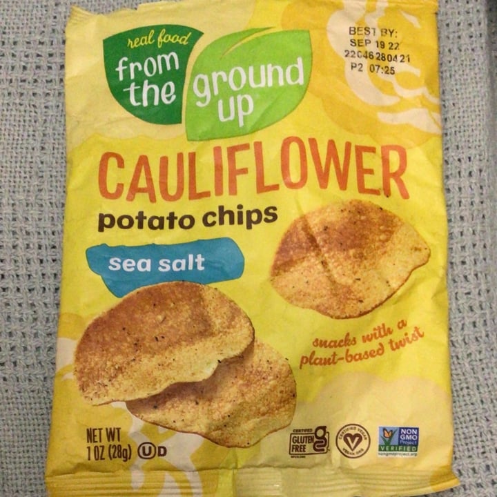 Real Food From The Ground Up Cauliflower Potato Chips Sea Salt Review