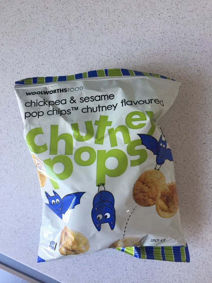 Woolworths Food Chickpea & Sesame Pop Chips Chutney Flavoured Reviews