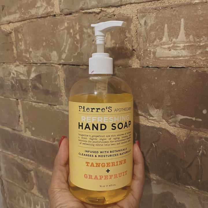 Pierre’s apothecary Hand soap tangerine + grapefruit Review abillion