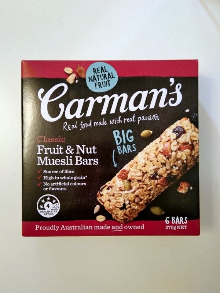 Carman's Fruit And Nut Muesli Bars Review abillion