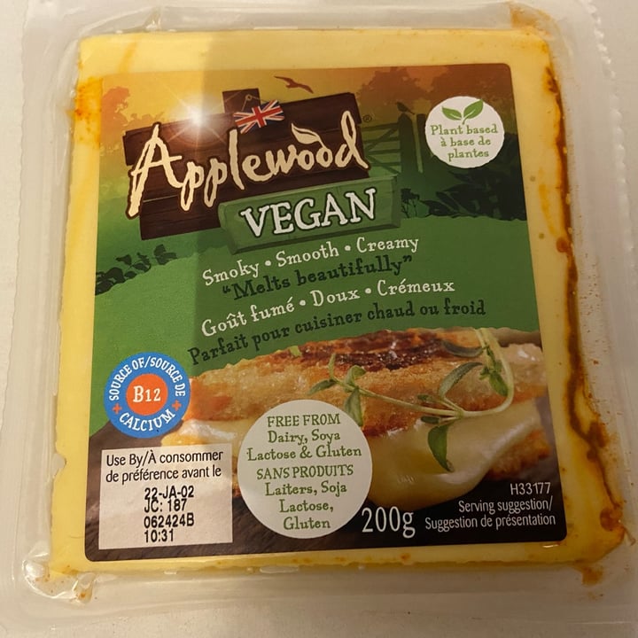 Applewood Applewood Vegan Smoky Cheese Alternative Review Abillion applewood-cheddar-vegan-angelos-italian-bakery-market
