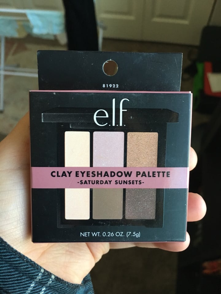e.l.f. Cosmetics Clay Eyeshadow Palette Saturday Sunsets Reviews