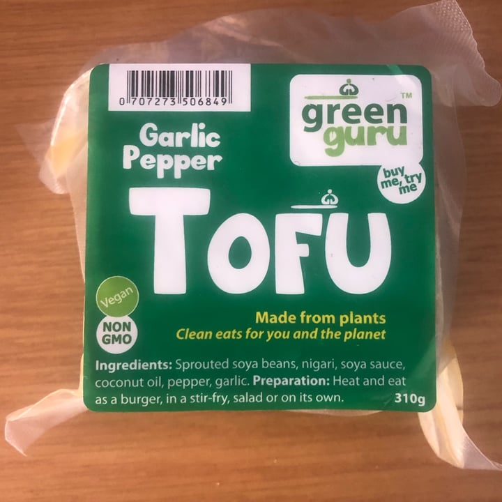 Green Guru Firm Baked Tofu Pepper Garlic Review abillion