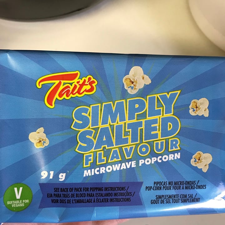 Tait’s Simply salted microwave popcorn Review abillion