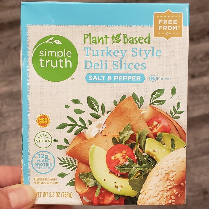 Simple Truth Plant Based Turkey Style Deli Slices Salt & Pepper Review