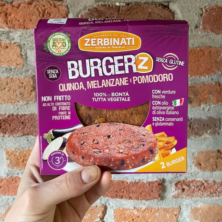 Zerbinati Burger Quinoa, Melanzane e Pomodoro Review abillion
