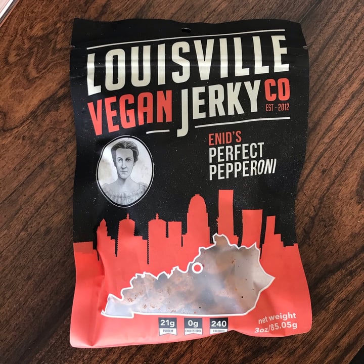 Louisville Vegan Jerky Co. Enid’s Perfect Pepperoni Review abillion