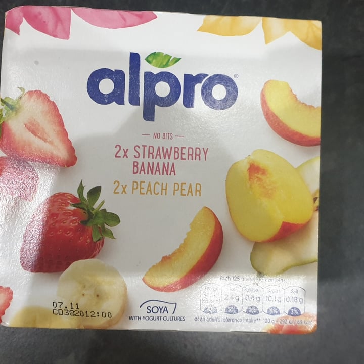 Alpro 2X Strawberry & Banana 2X Peach & Pear Yogurt Review abillion