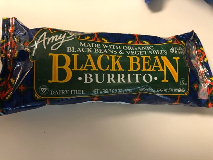 Amy’s Organic Black Bean & Vegetables Burrito Review abillion