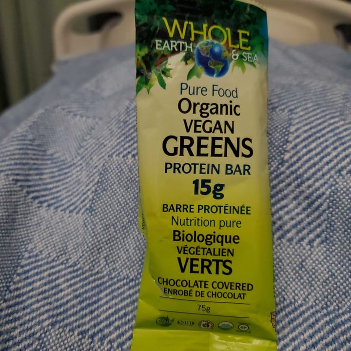 photo of Whole Earth & Sea Pure Food Organic Vegan Greens Protein Bar shared by @marij on  10 Feb 2021 - review