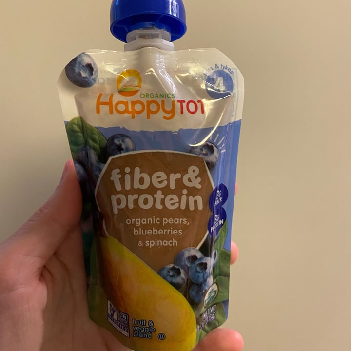 Happy Tot Fiber & Protein Pears, Blueberries, & Spinach Review abillion