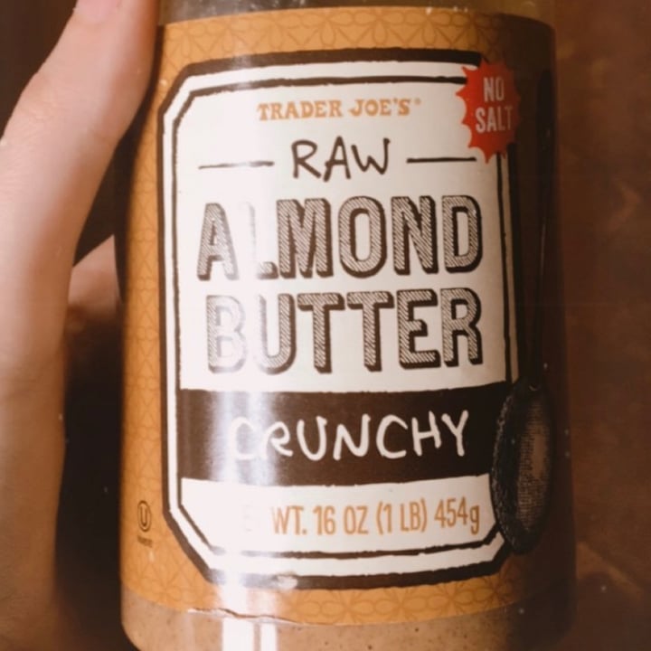 Trader Joe's Raw Unsalted Crunchy Almond butter Review abillion