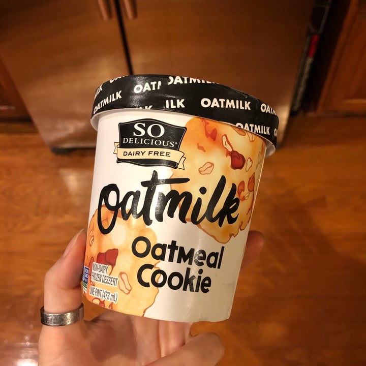 So Delicious Dairy Free Oatmilk Oatmeal Cookie Ice Cream Review abillion