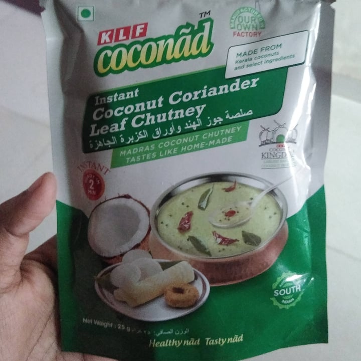 KLF coconãd Instant Coconut Coriander Leaf Chutney Review abillion