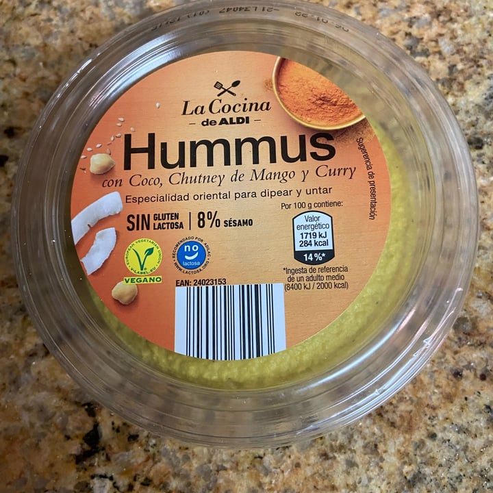 ALDI Hummus con coco, chutney de mango y curry Review abillion
